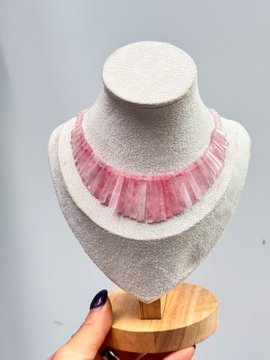 Rose Quartz Eygptian Choker