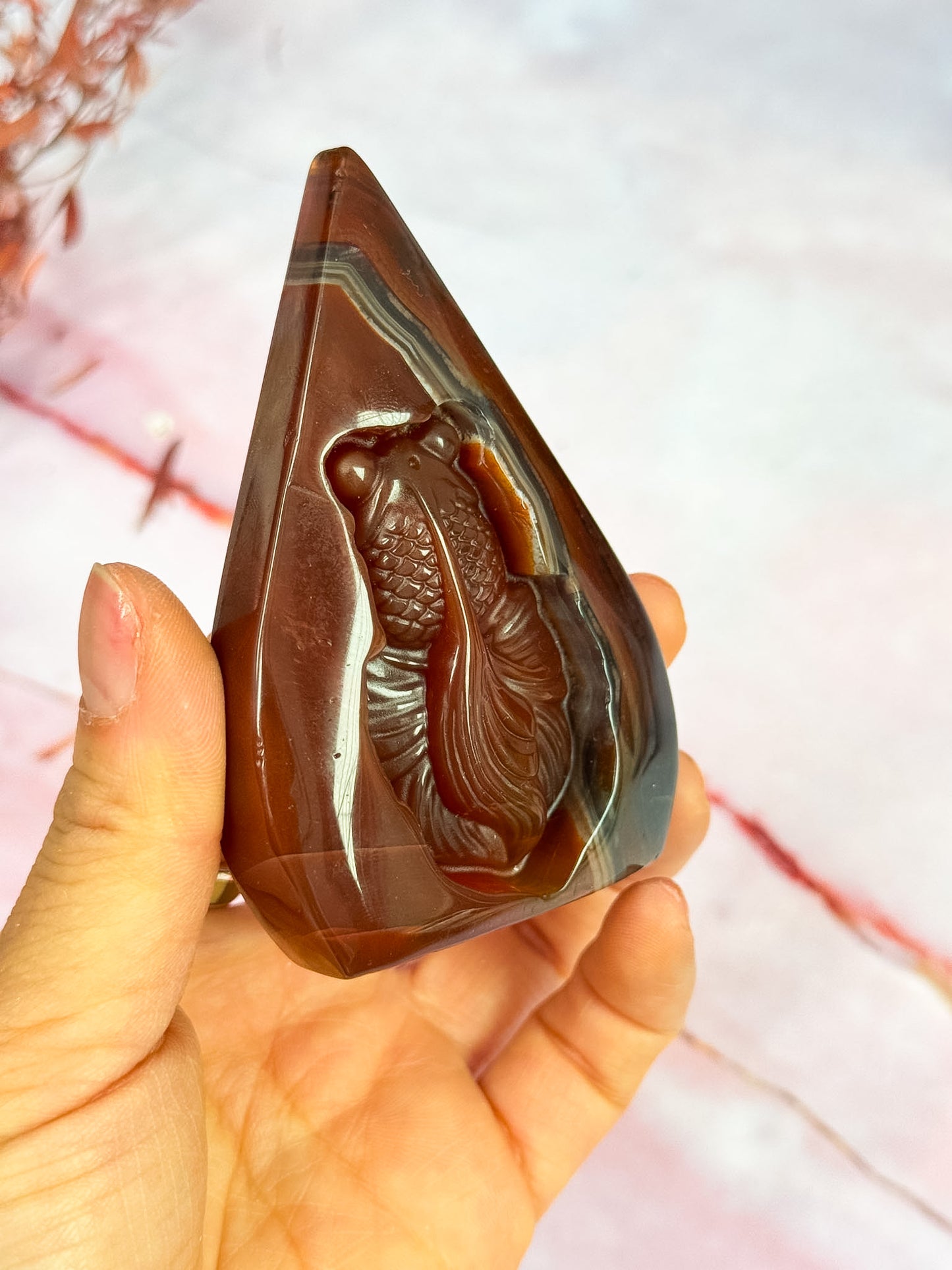 Carnelian Goldfish Freeforms