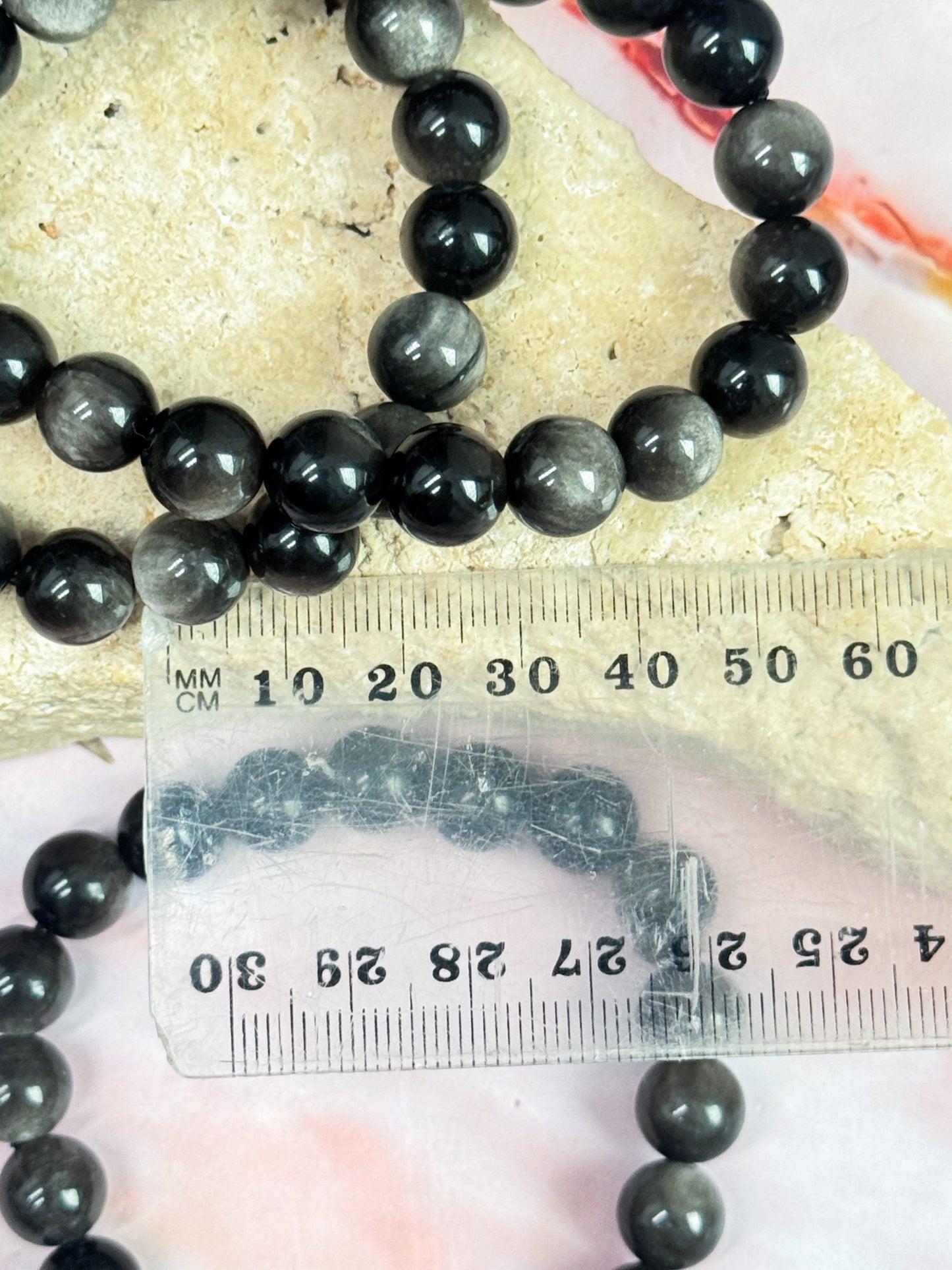 Silver Sheen Obsidian Bracelets