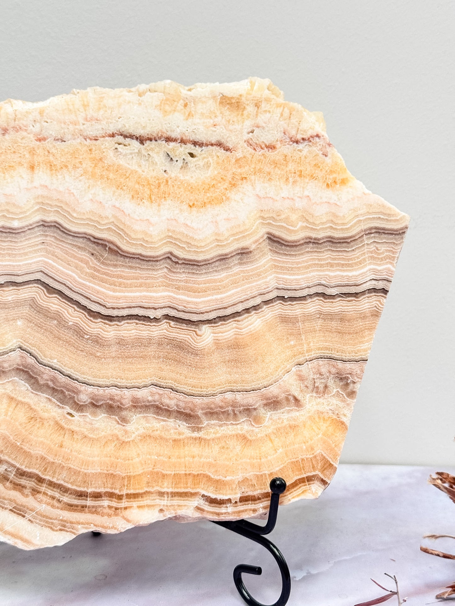 Tri-Coloured Calcite Slice