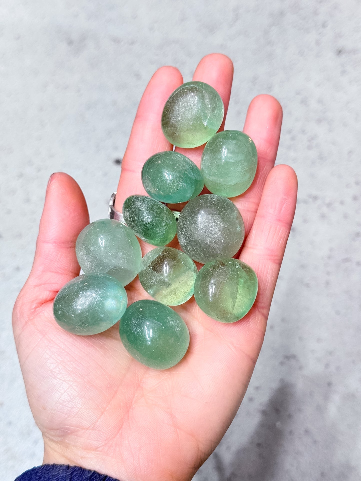 Green Fluorite Tumbles