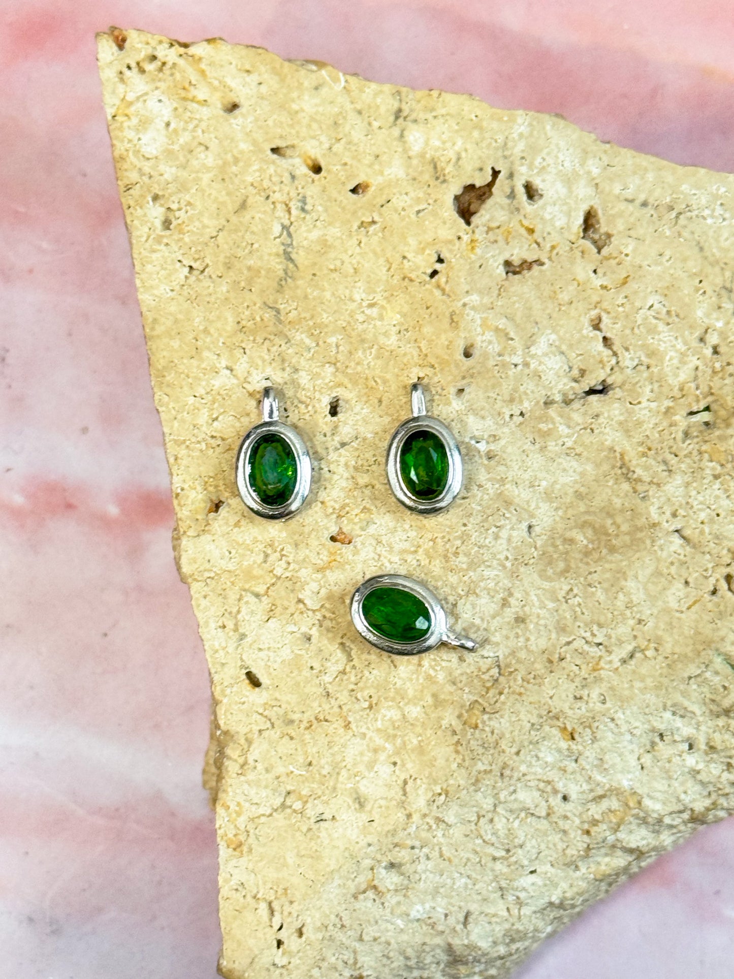 Chrome Diopside Pendants