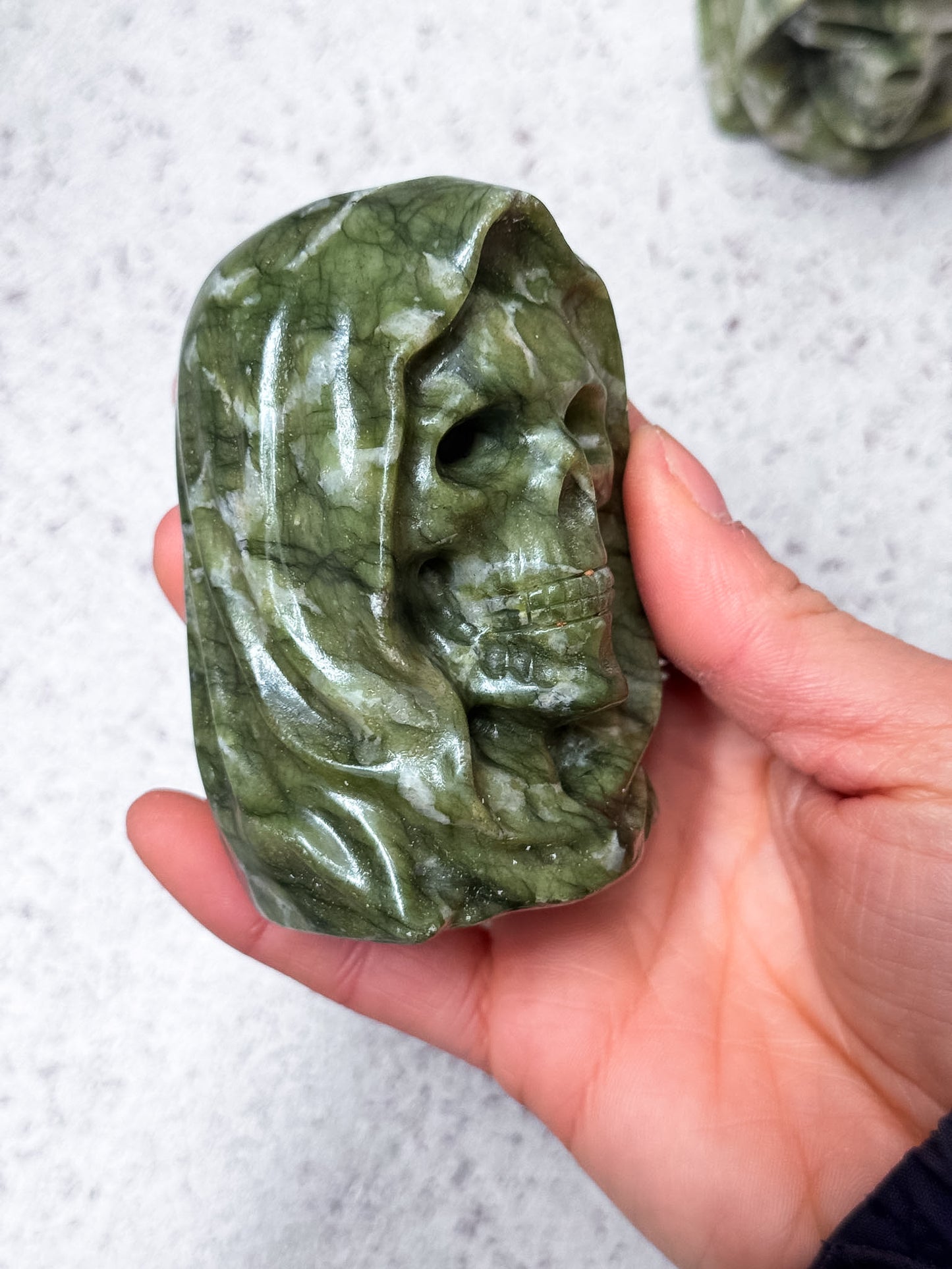 Serpentine Grim Reaper Carving