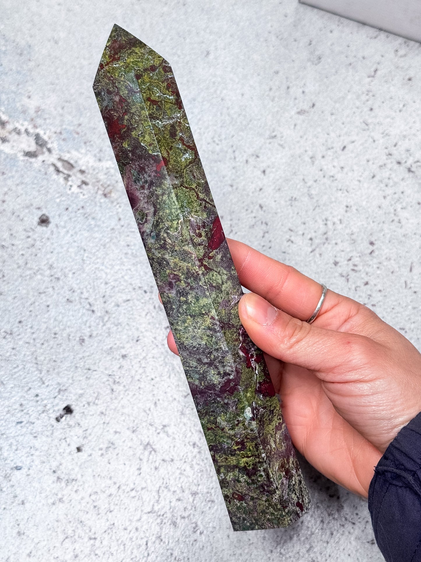 Dragon Blood Jasper Tower