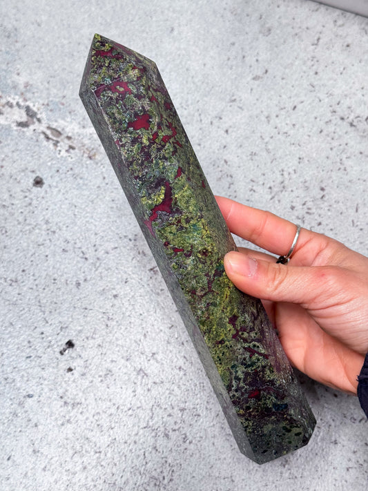 Dragon Blood Jasper Tower