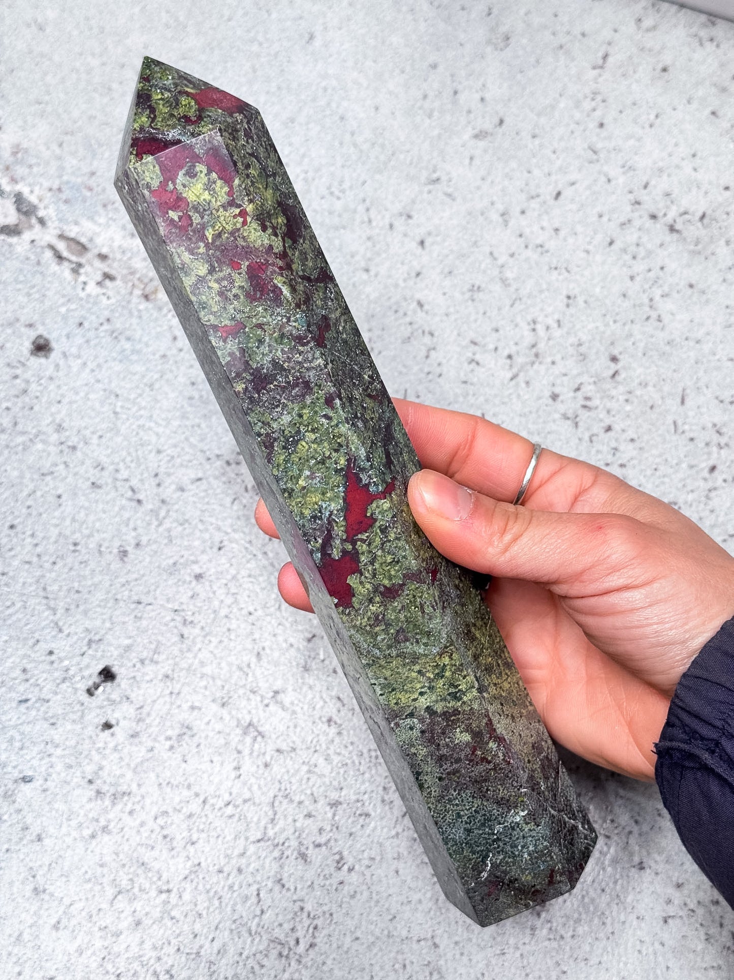 Dragon Blood Jasper Tower