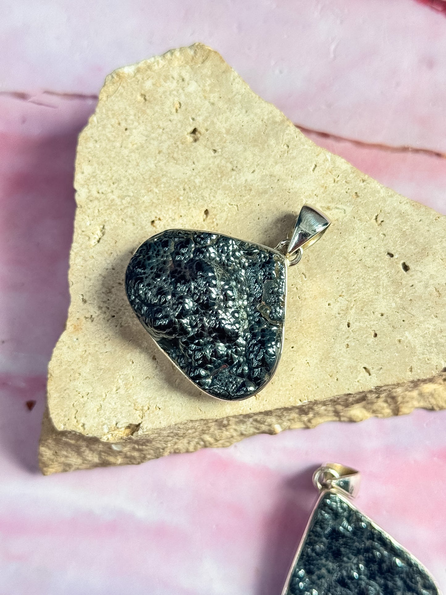 Blister Hematite Pendants