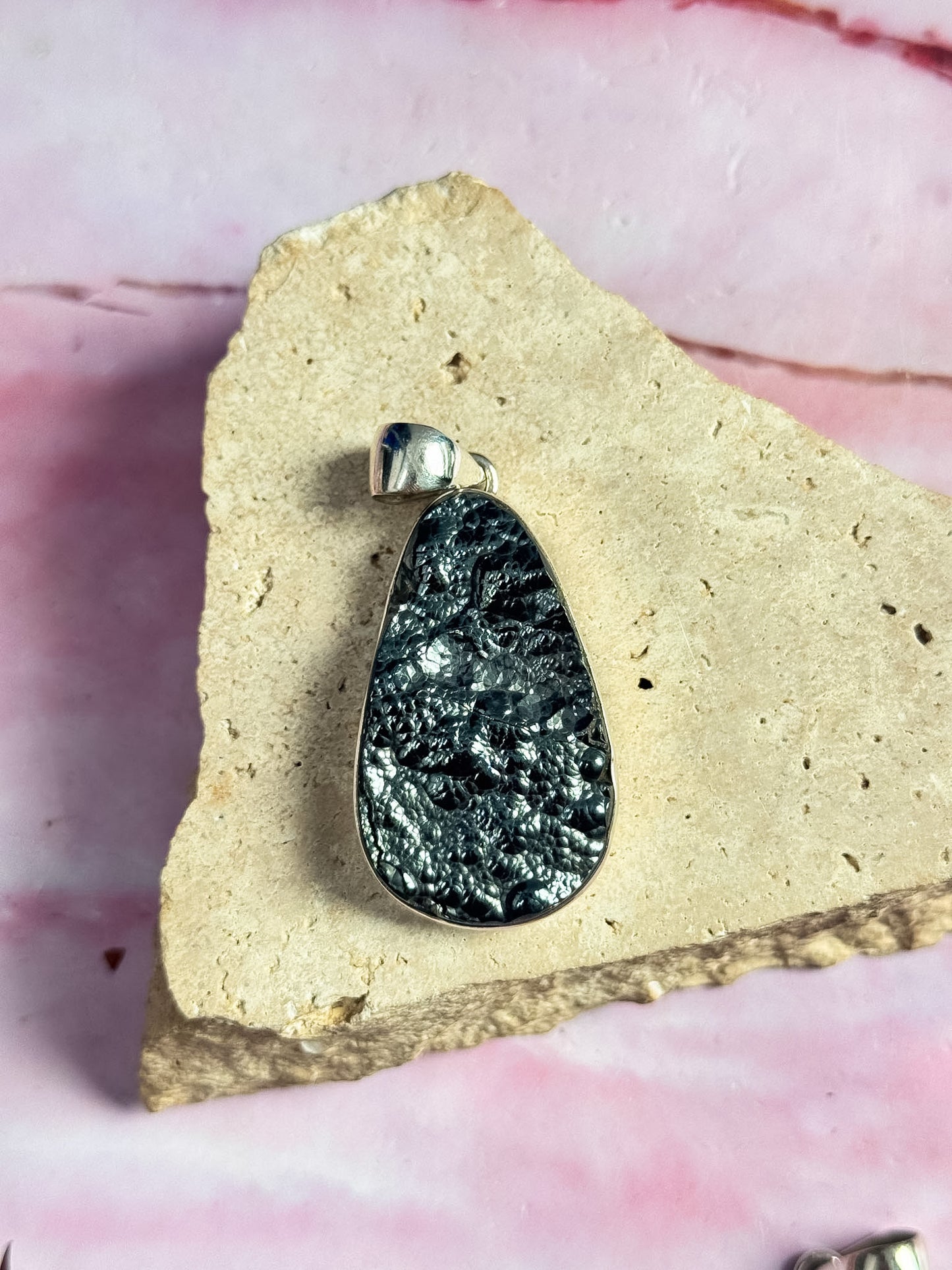 Blister Hematite Pendants