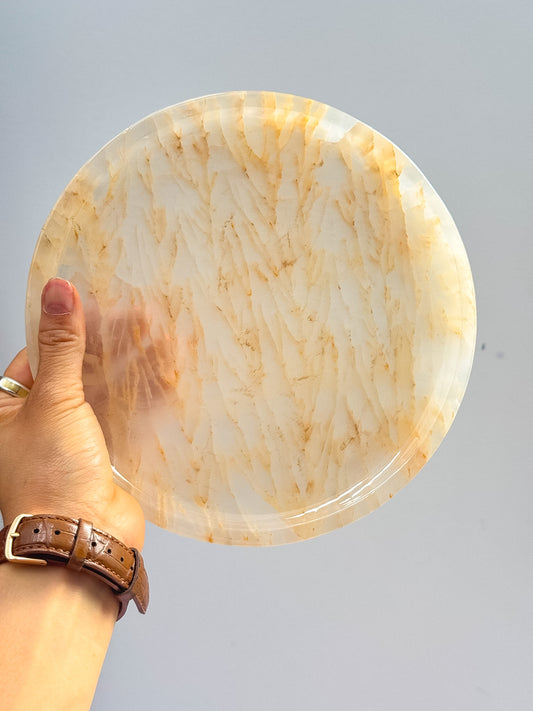 Dendritic Calcite Bowl