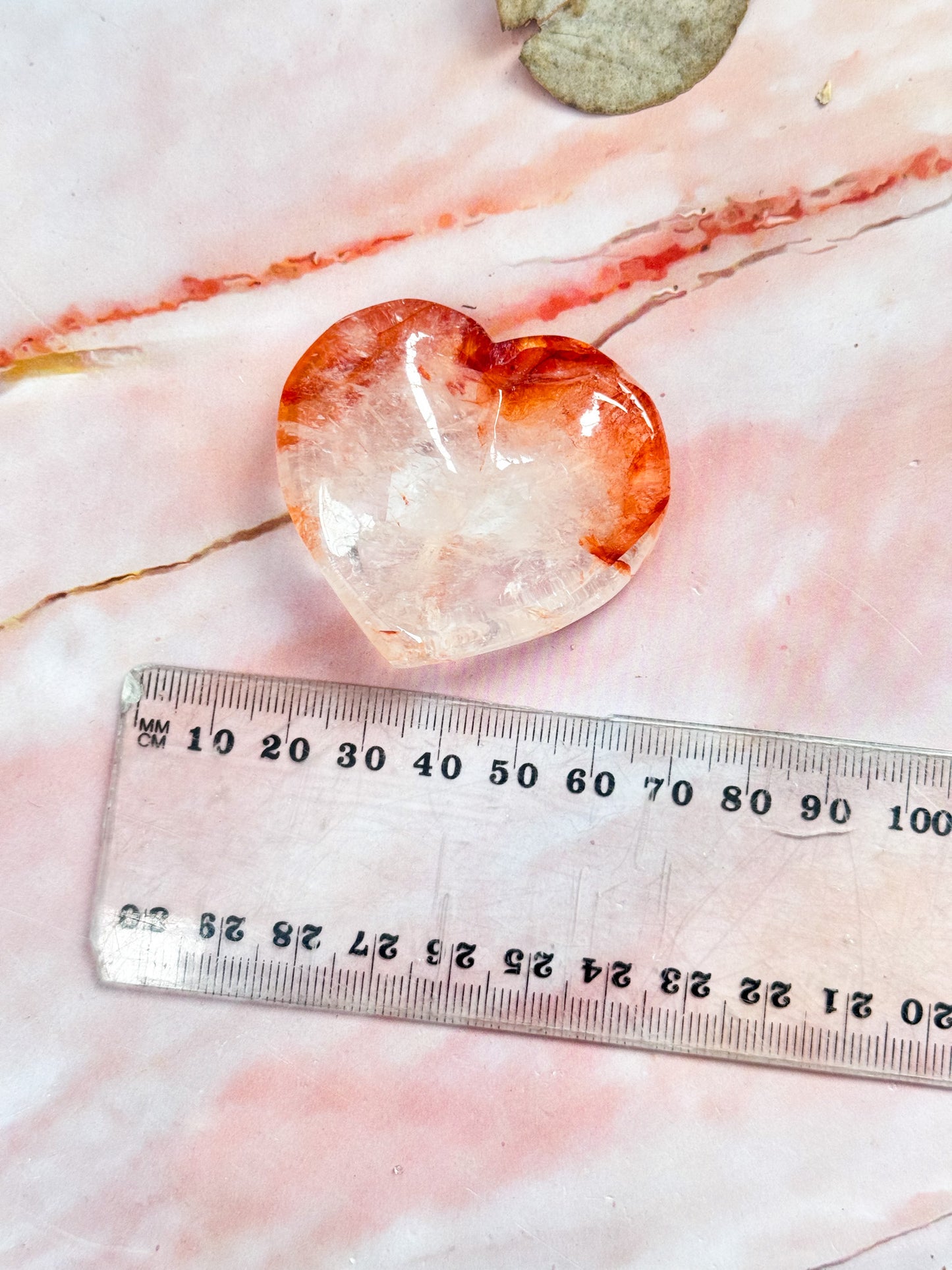 Fire Quartz Heart Bowls