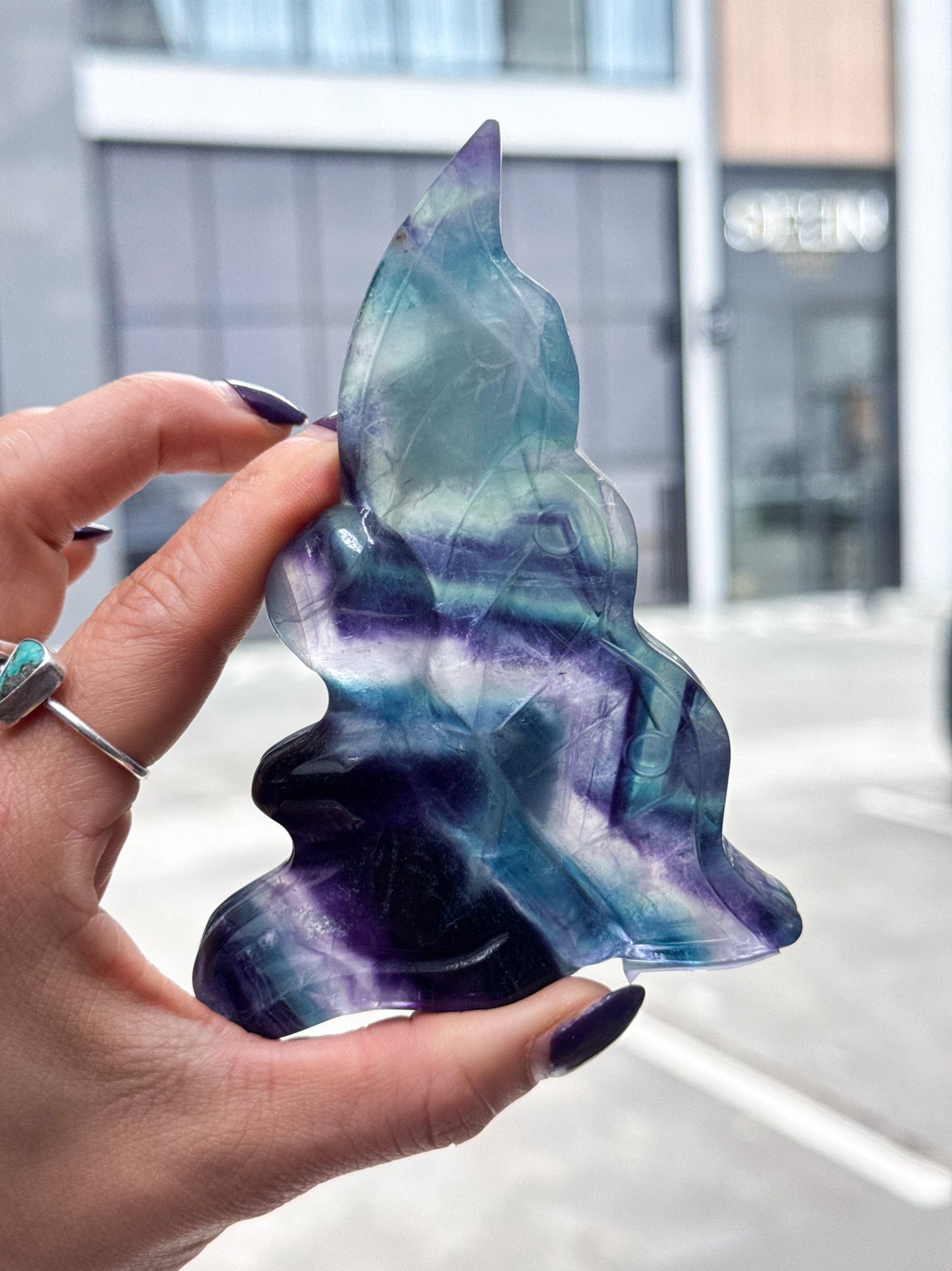 Fluorite Fairy Carvings