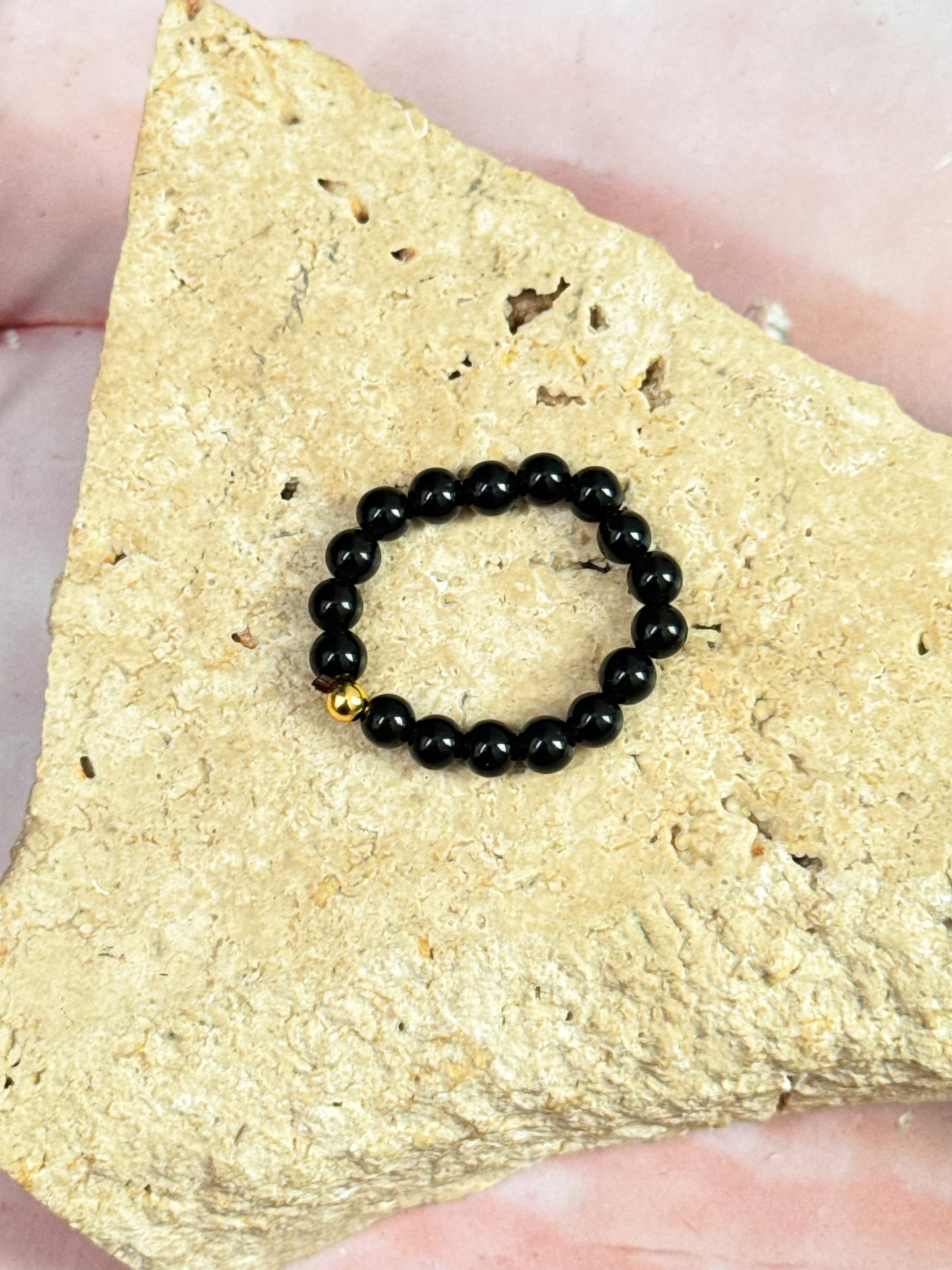 Crystal Anxiety Bead Rings