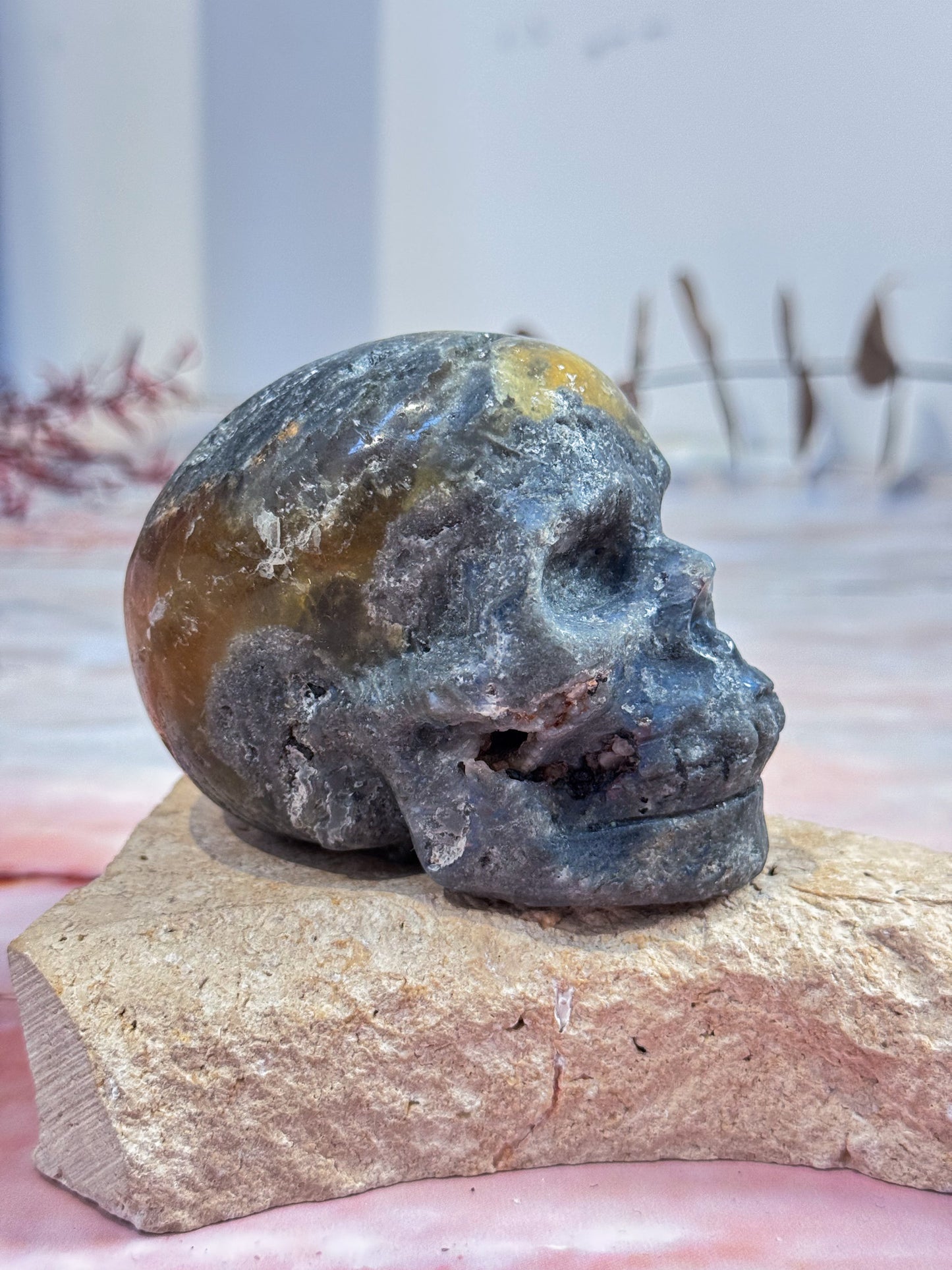 Sphalerite with Calcite Skull #1