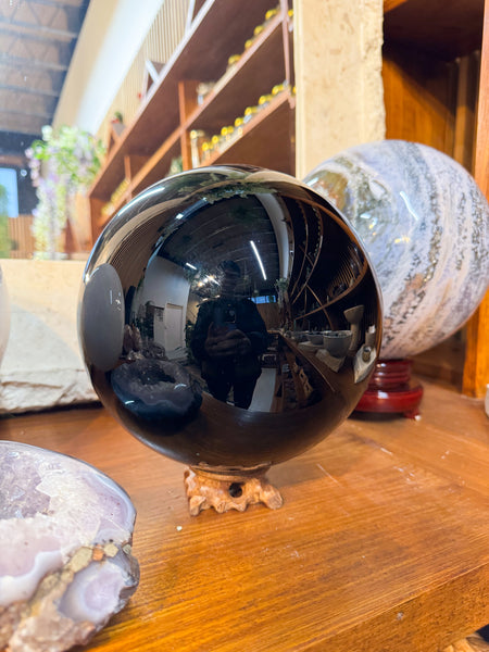 10kg Black Obsidian Sphere