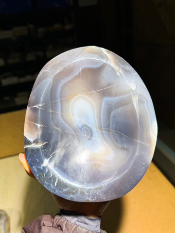 Agate and Quartz Bowl