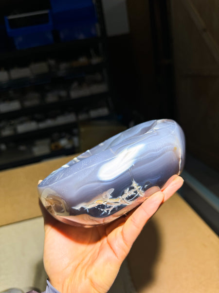 Agate and Quartz Bowl