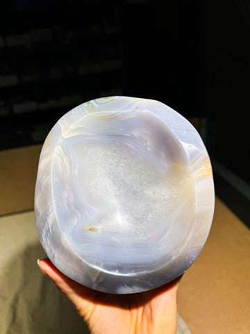 Agate and Quartz Bowl