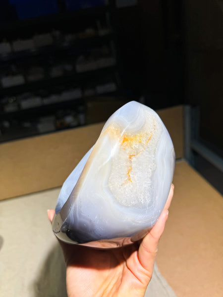 Agate and Quartz Bowl