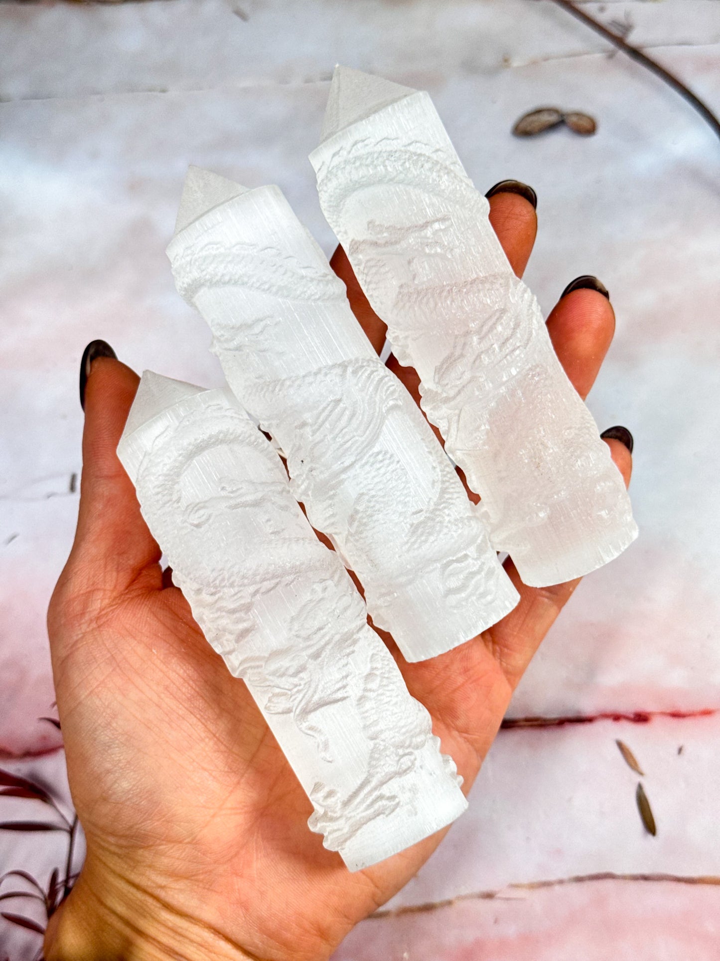 Selenite Dragon Points