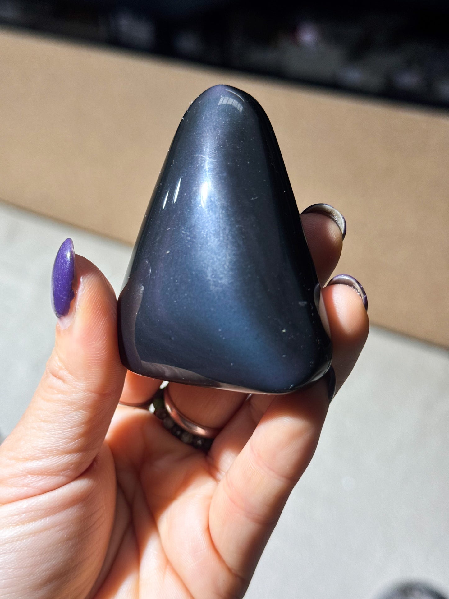 Rainbow Obsidian Palmstones