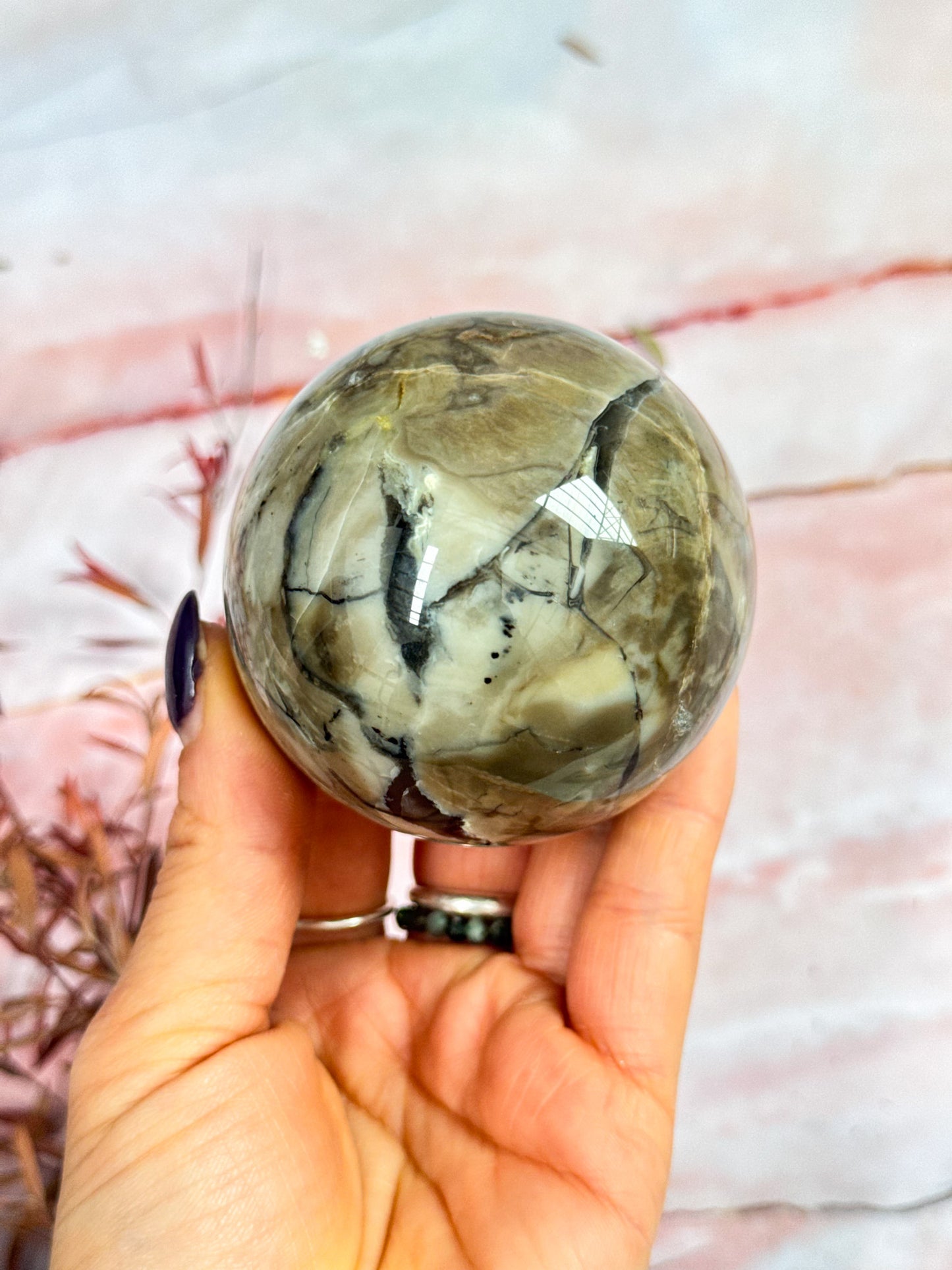 Volcanic Agate Sphere