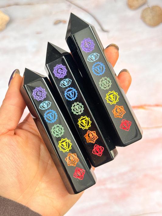 Obsidian Chakra Points