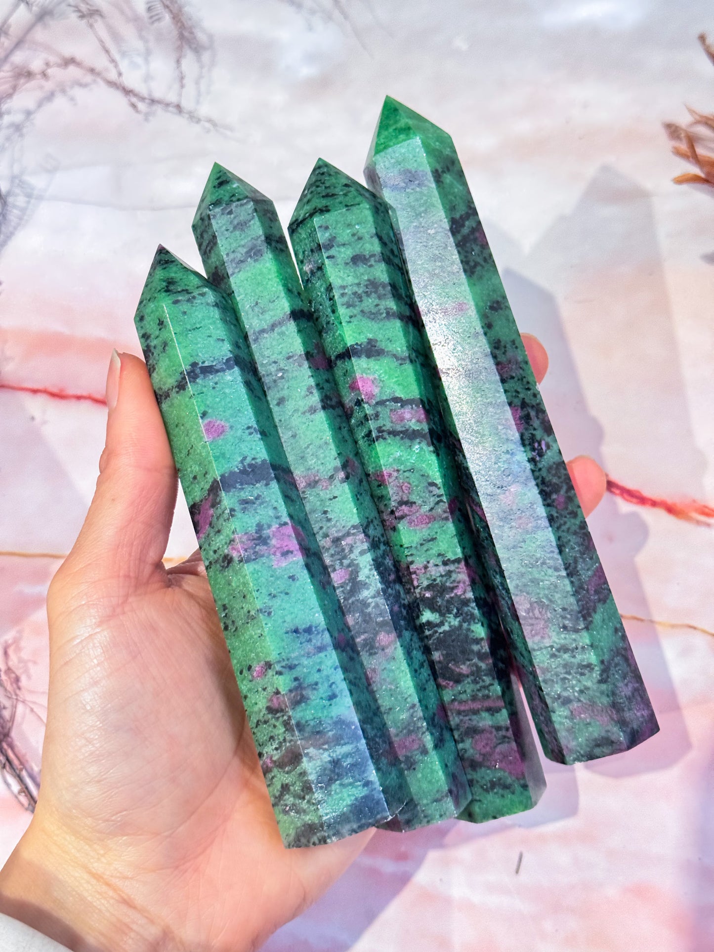 Ruby in Zoisite Points