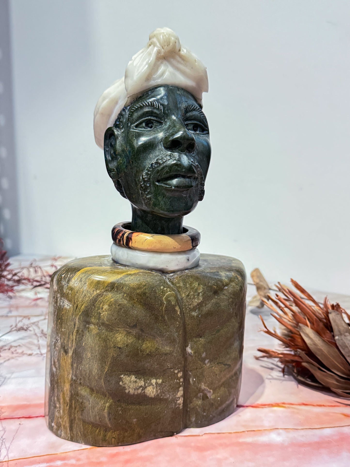 African Bust Carving