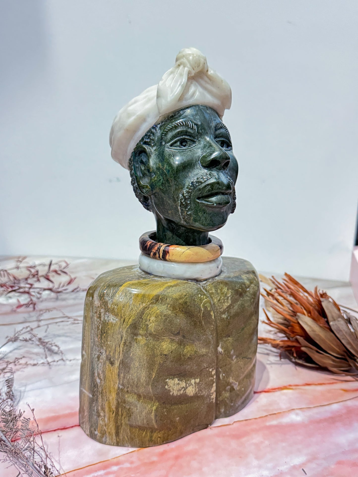 African Bust Carving