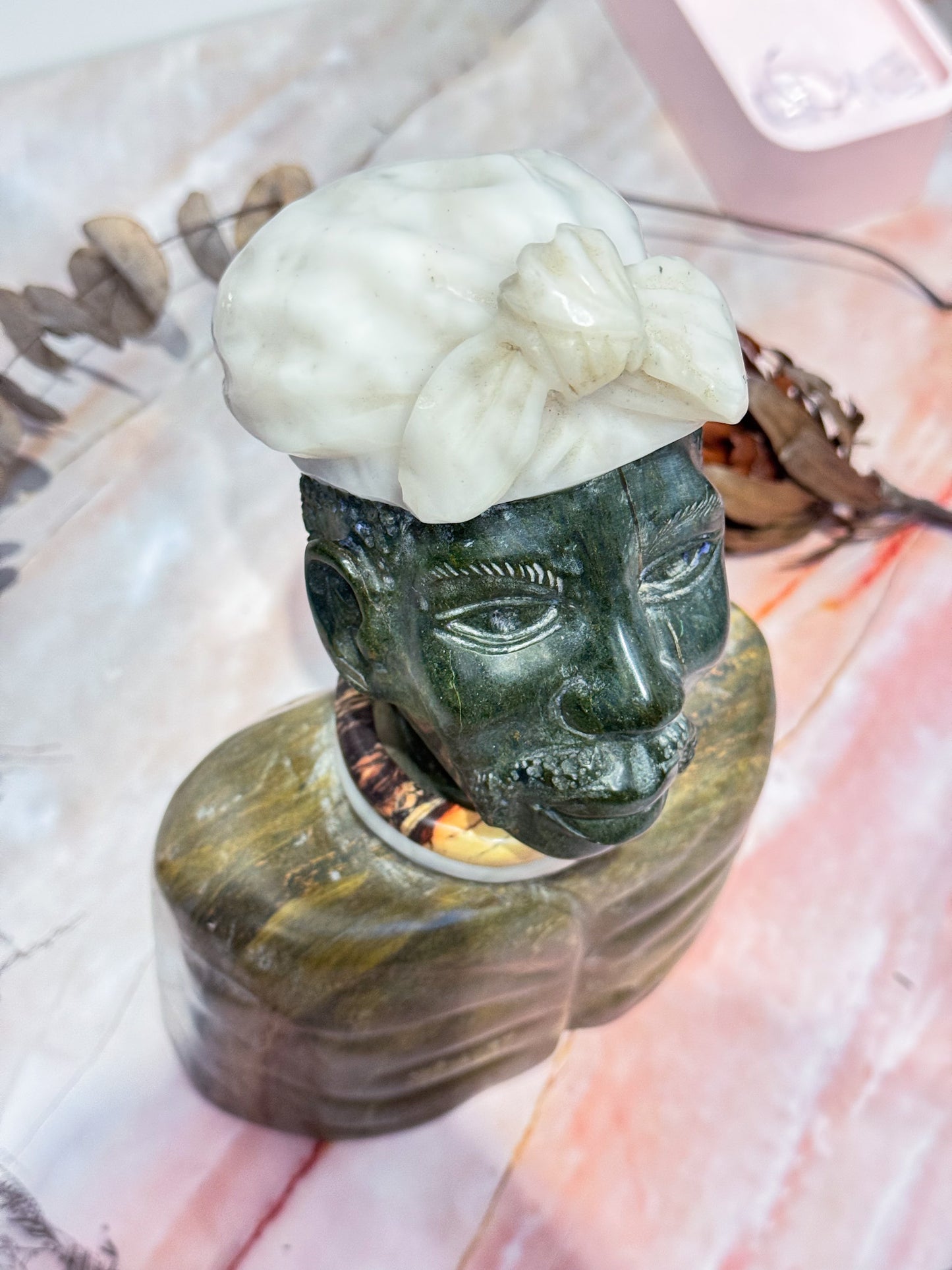African Bust Carving