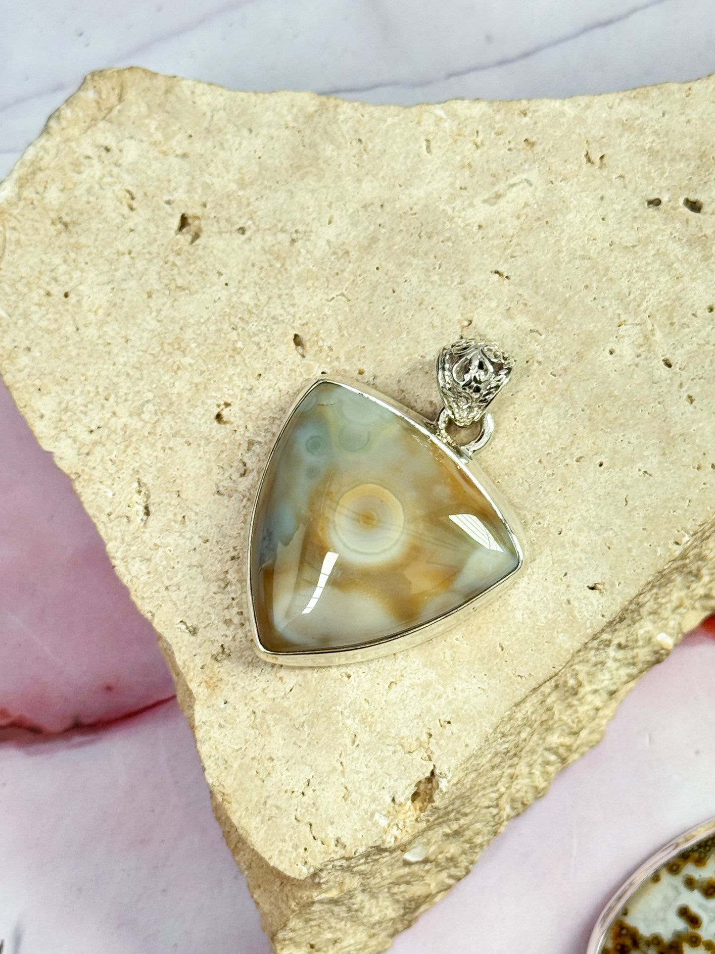 Orbicular Ocean Jasper Pendants