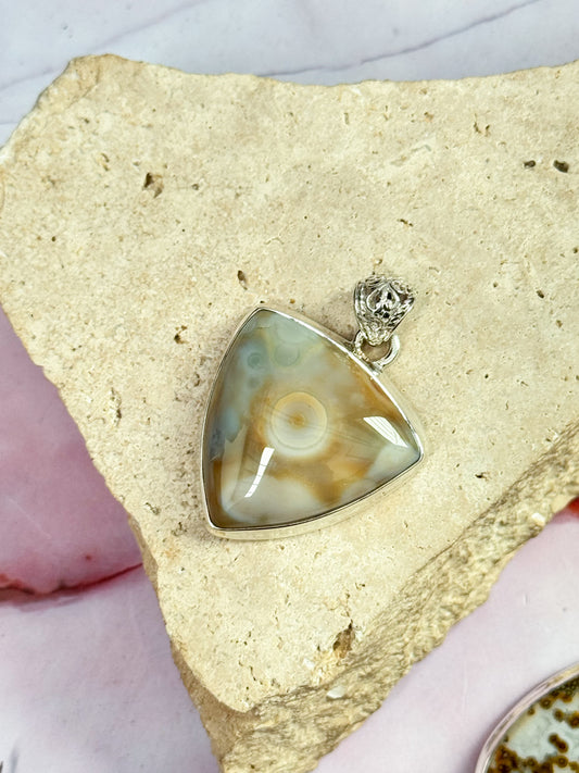 Orbicular Ocean Jasper Pendants