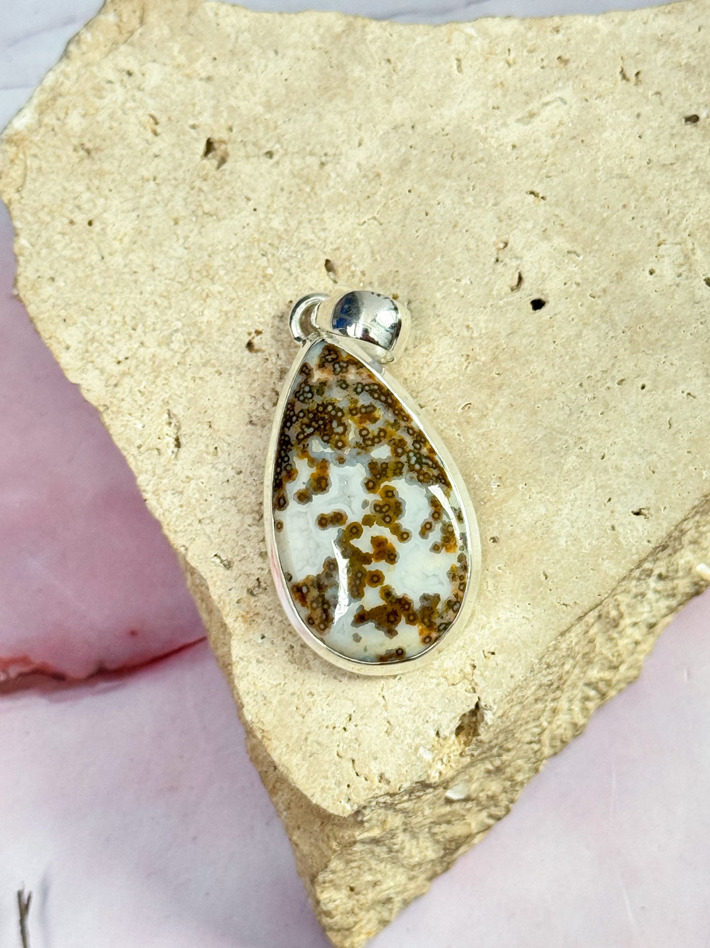 Orbicular Ocean Jasper Pendants