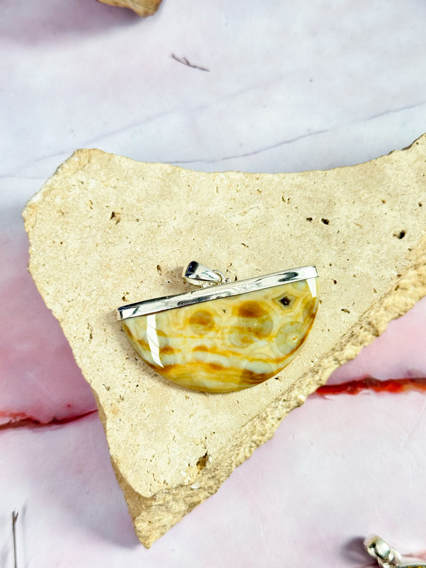 Orbicular Ocean Jasper Pendants