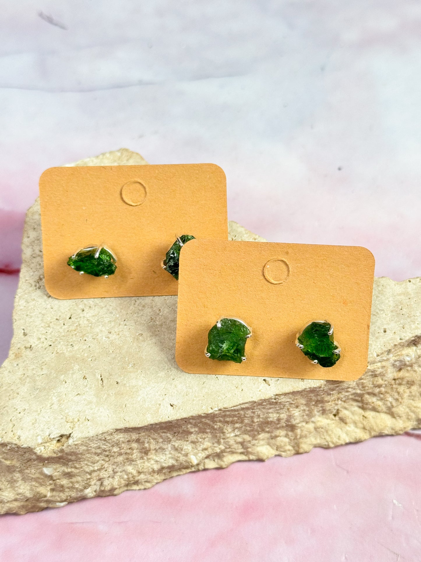 Chrome Diopside Studs