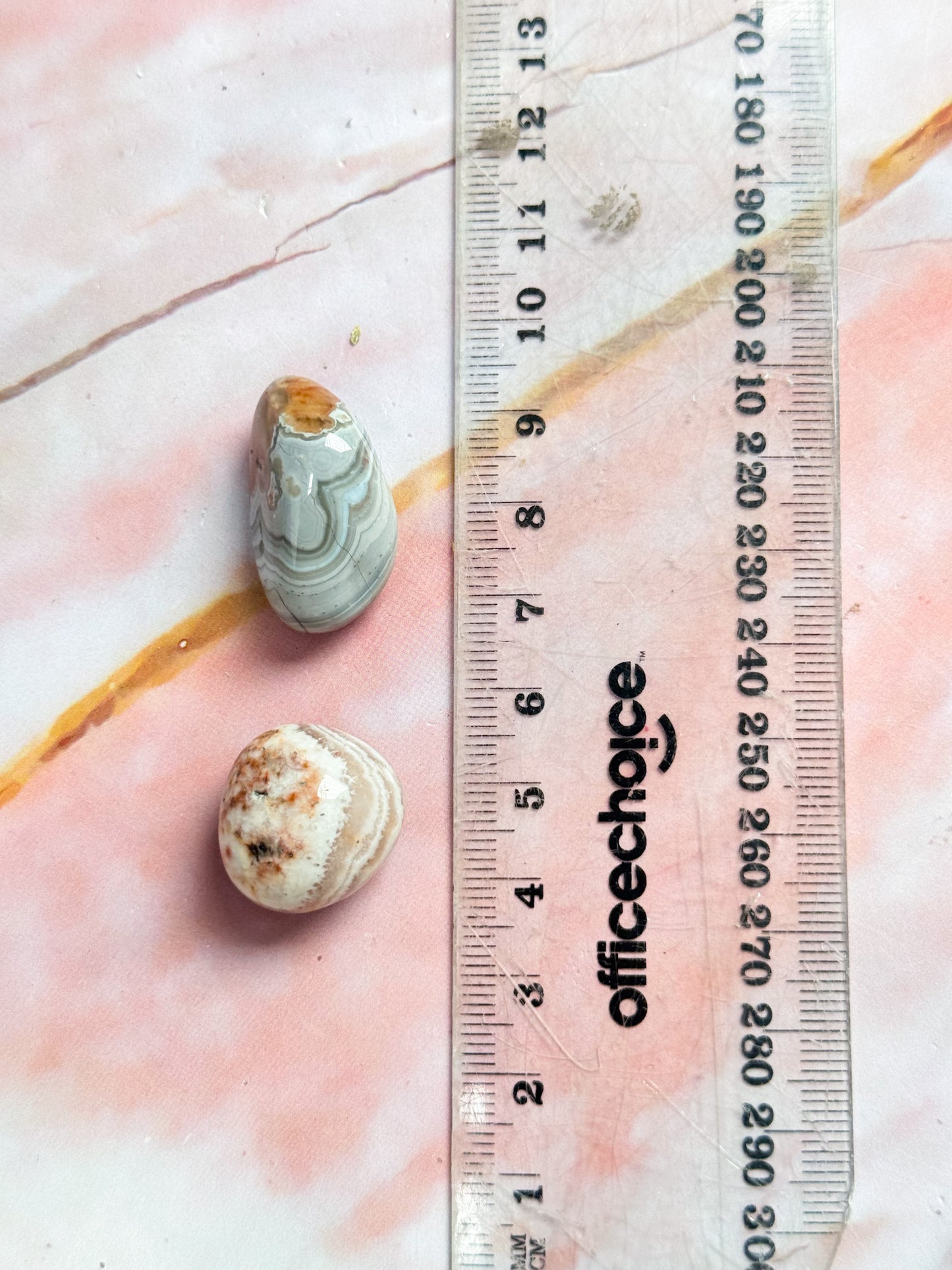 Amethyst and Crazy Lace Agate Tumbles