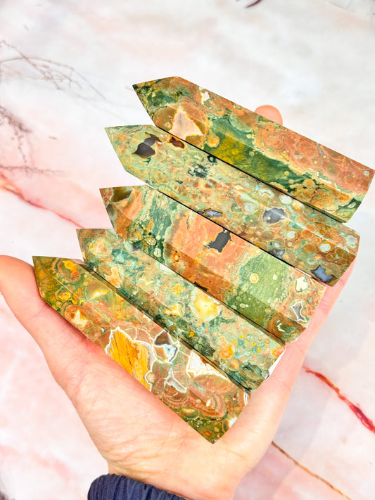 Rainforest Jasper /Rhyolite Points