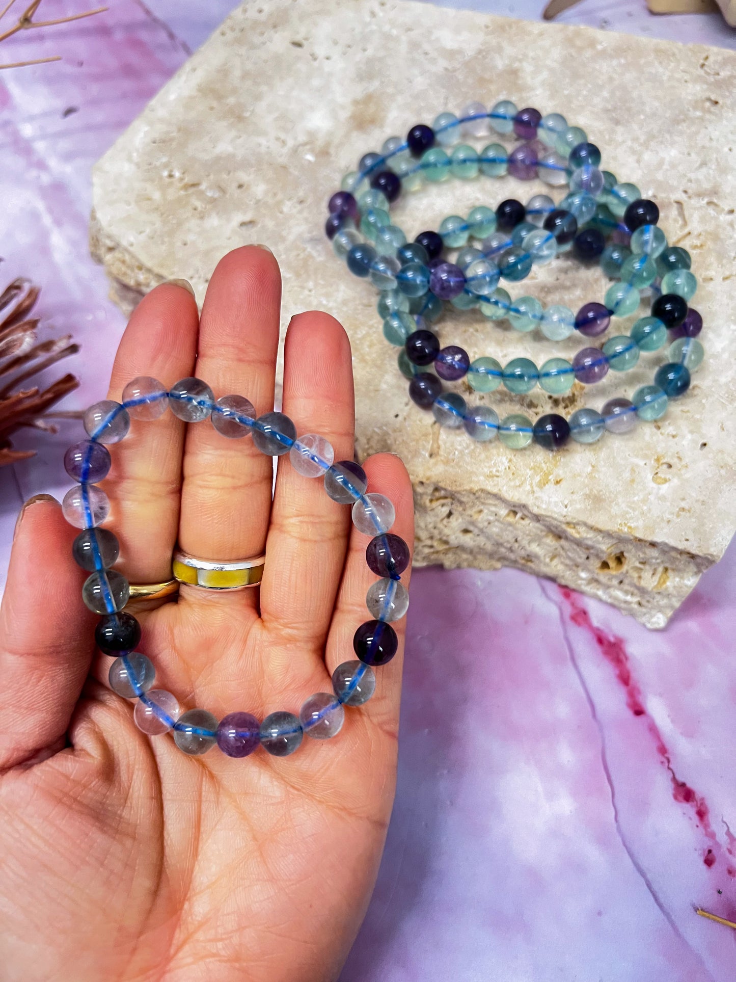 Rainbow Fluorite Bracelets