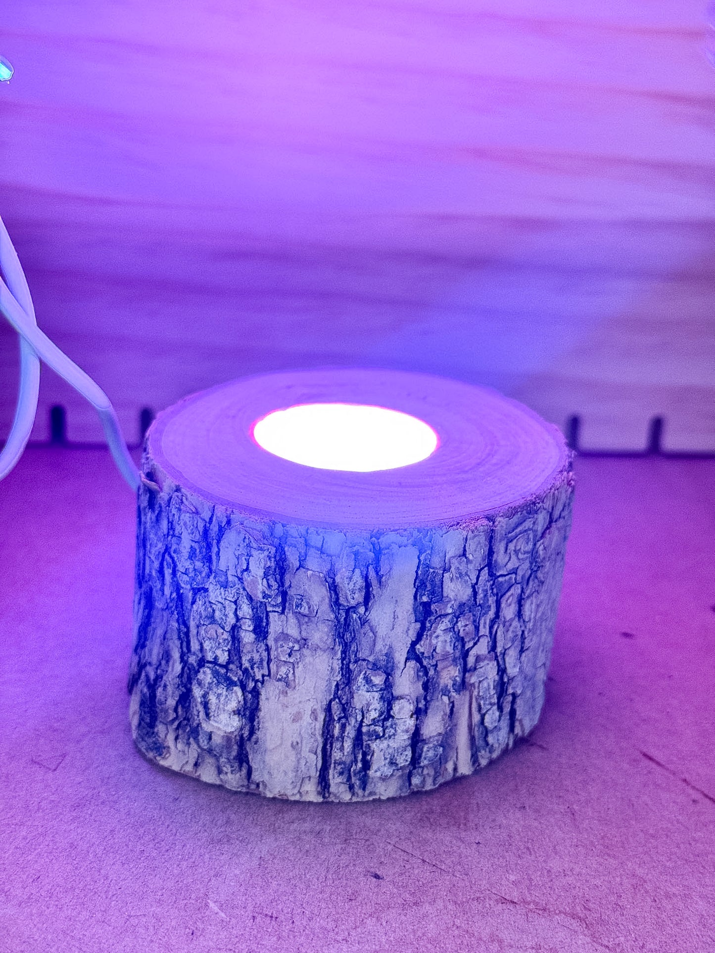 Tree Stump Light Stands