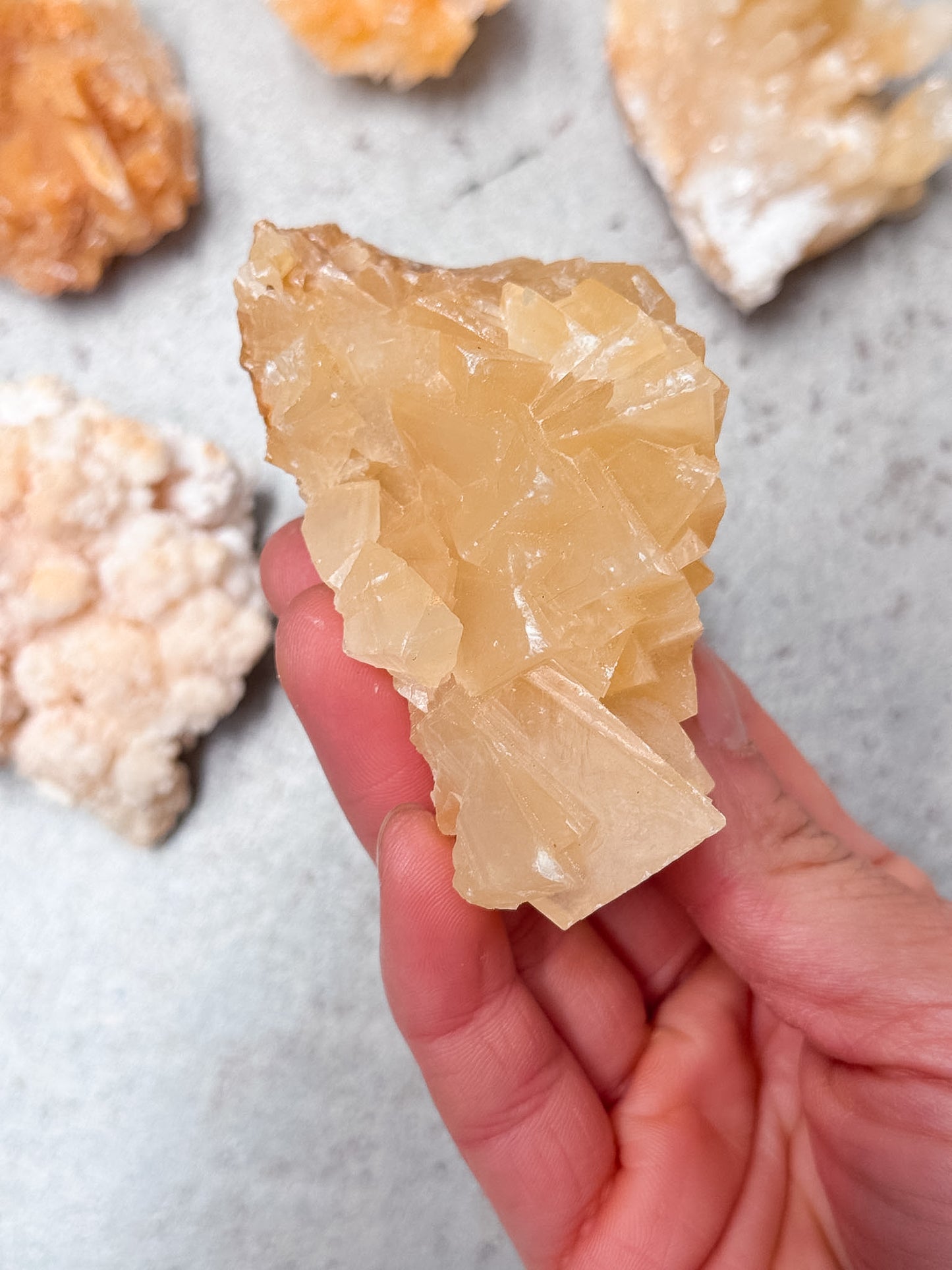 Cave Calcite and Aragonite Clusters