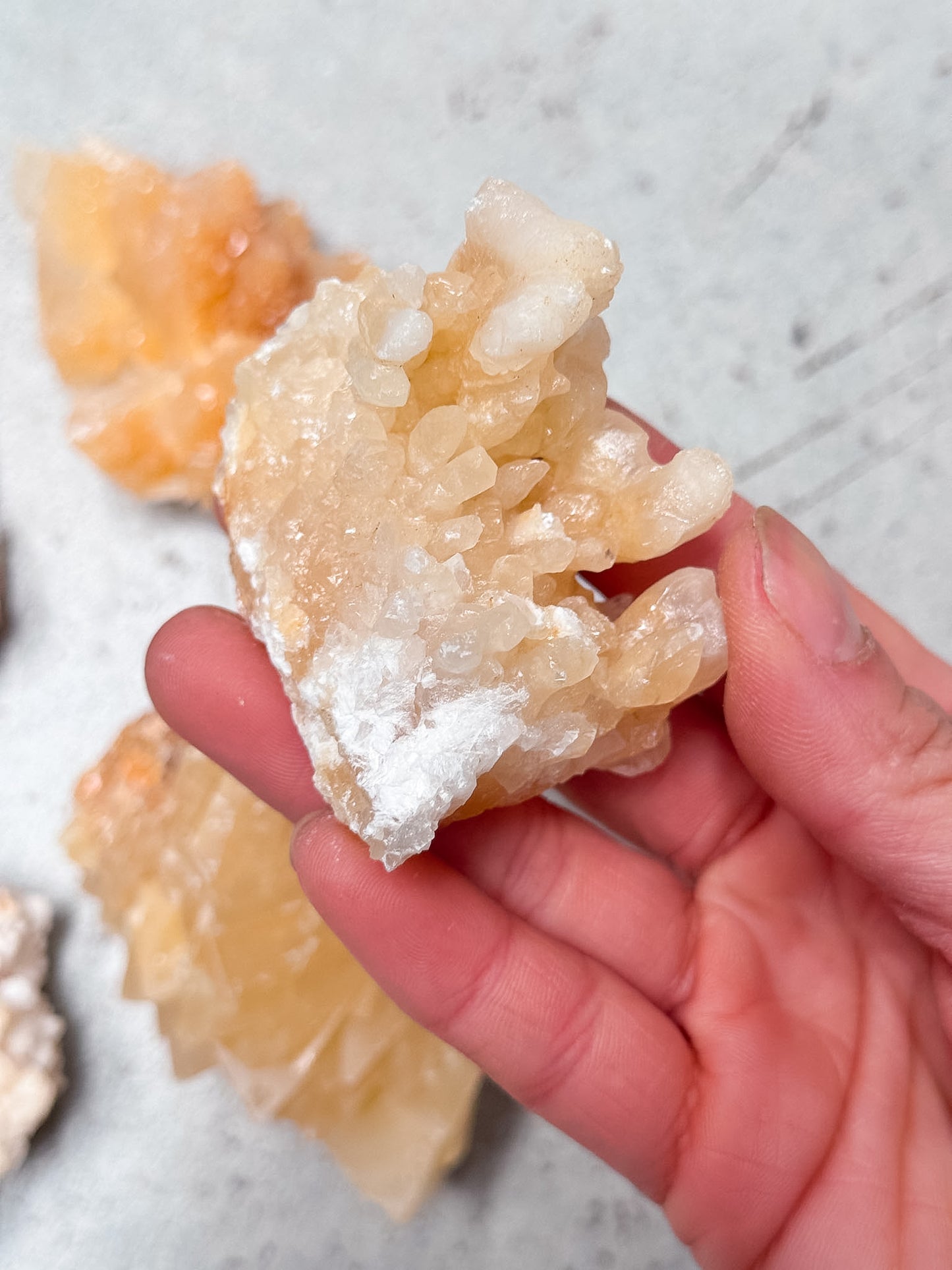 Cave Calcite and Aragonite Clusters