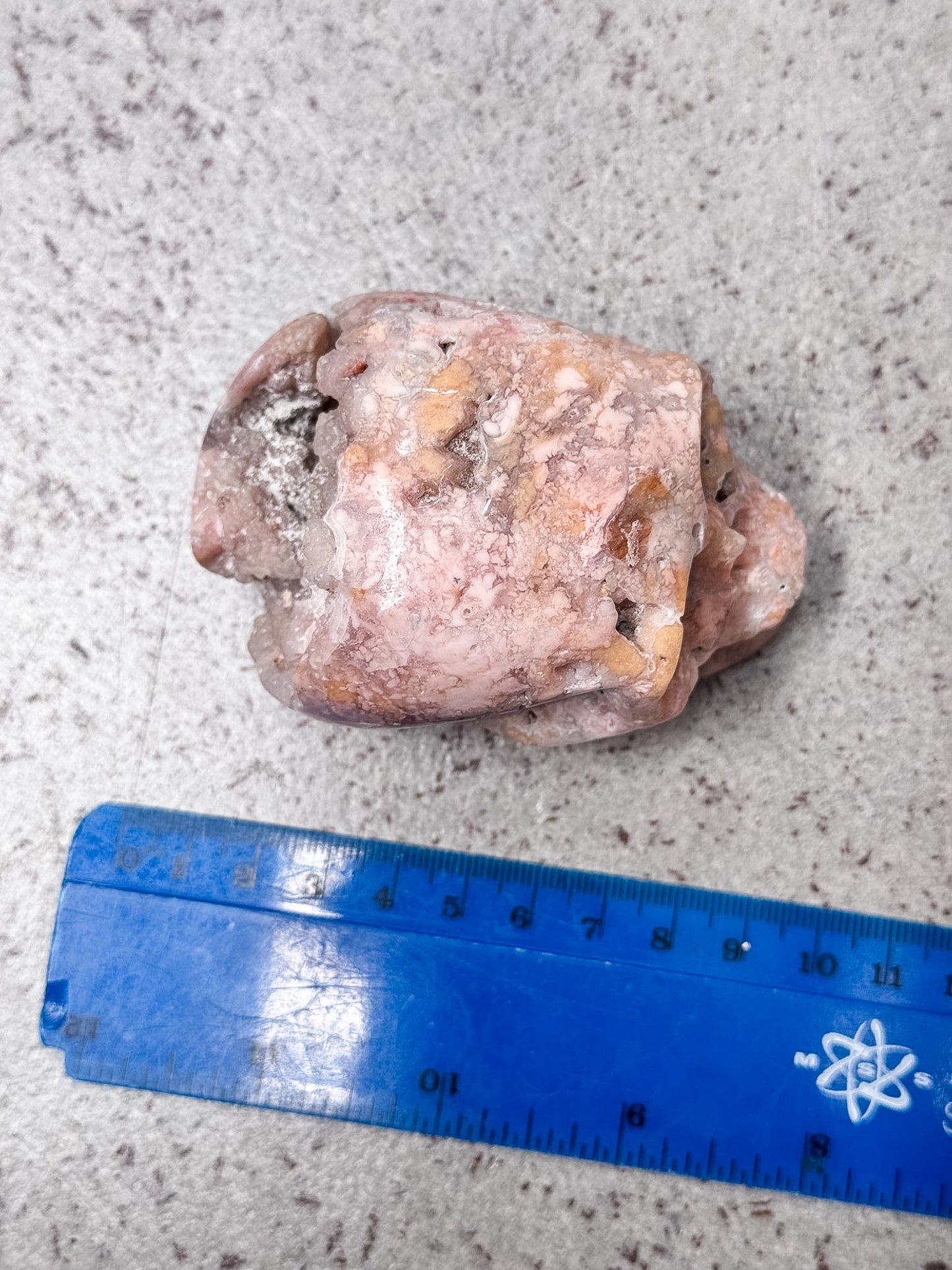 Pink Petal Agate Skull