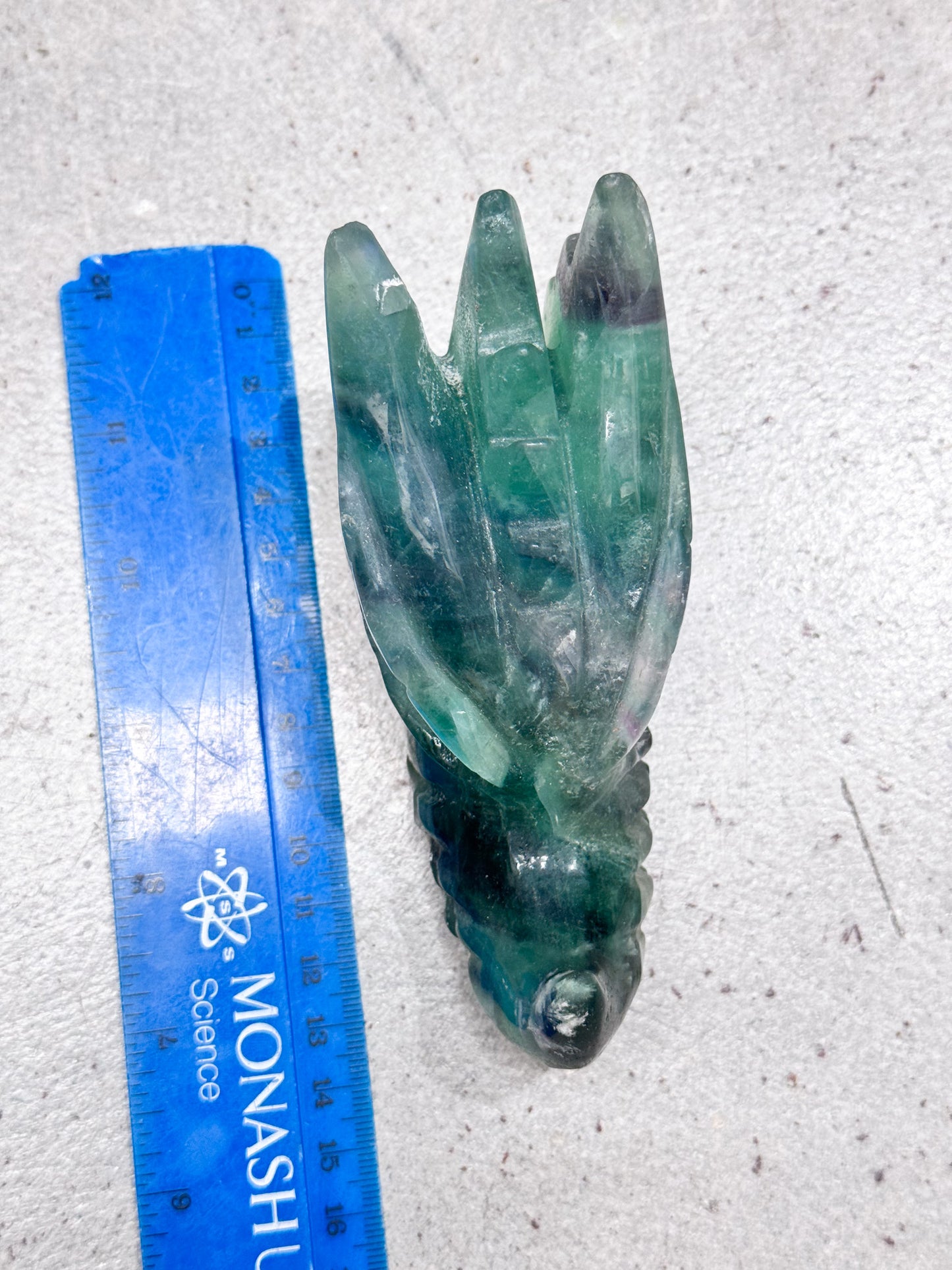 Green Fluorite Dragon Head