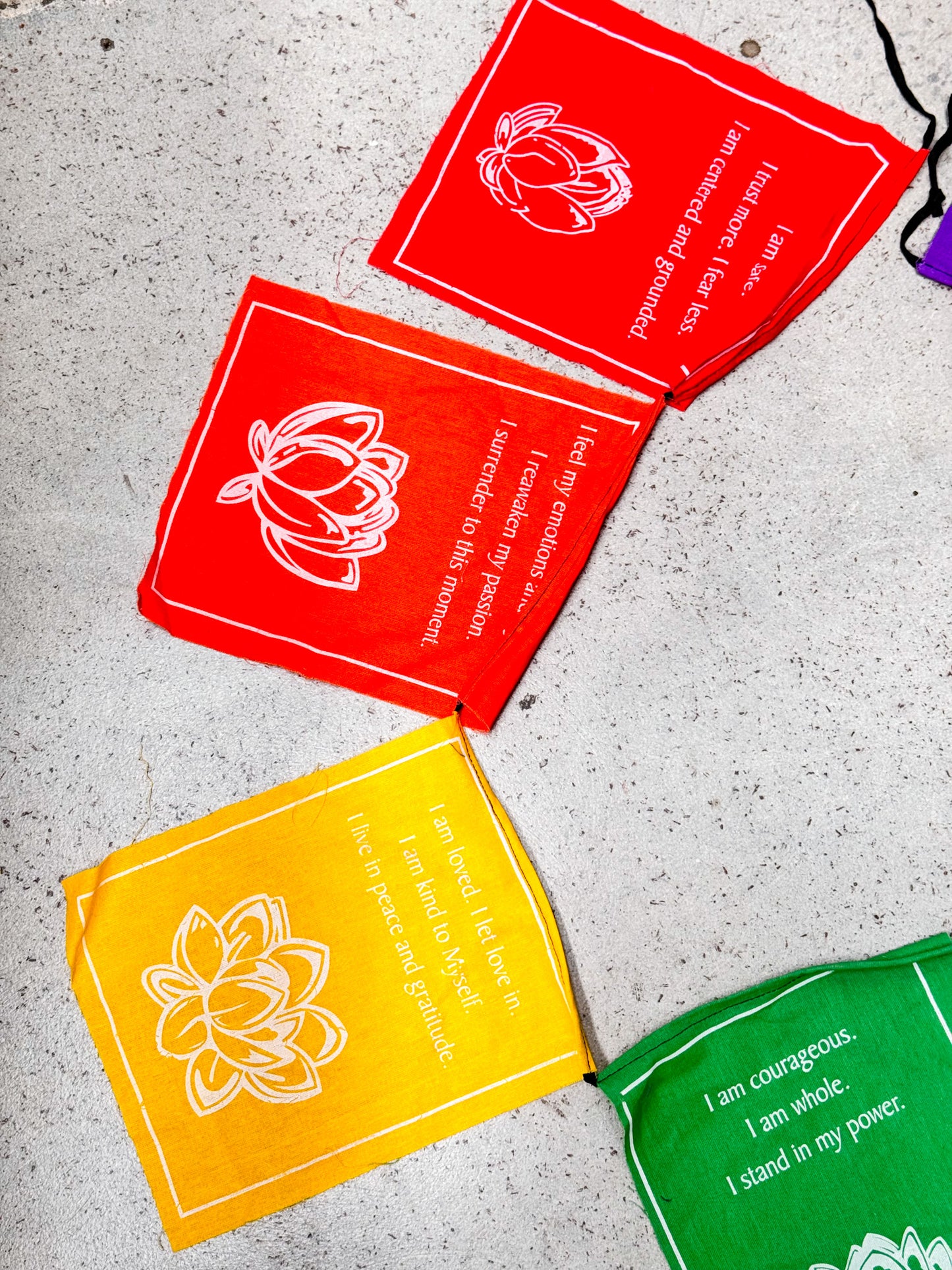 Rainbow Prayer Flag Set