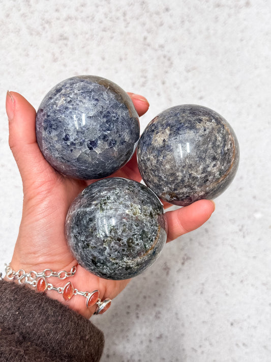 Iolite Spheres