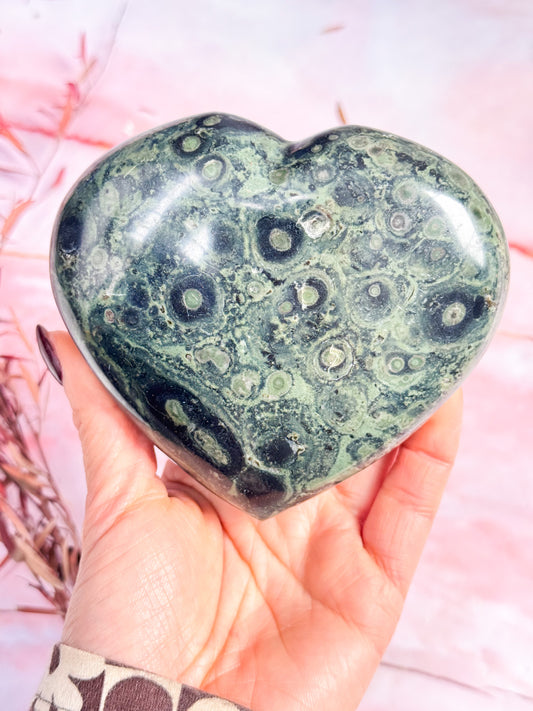 Kambaba Jasper Heart
