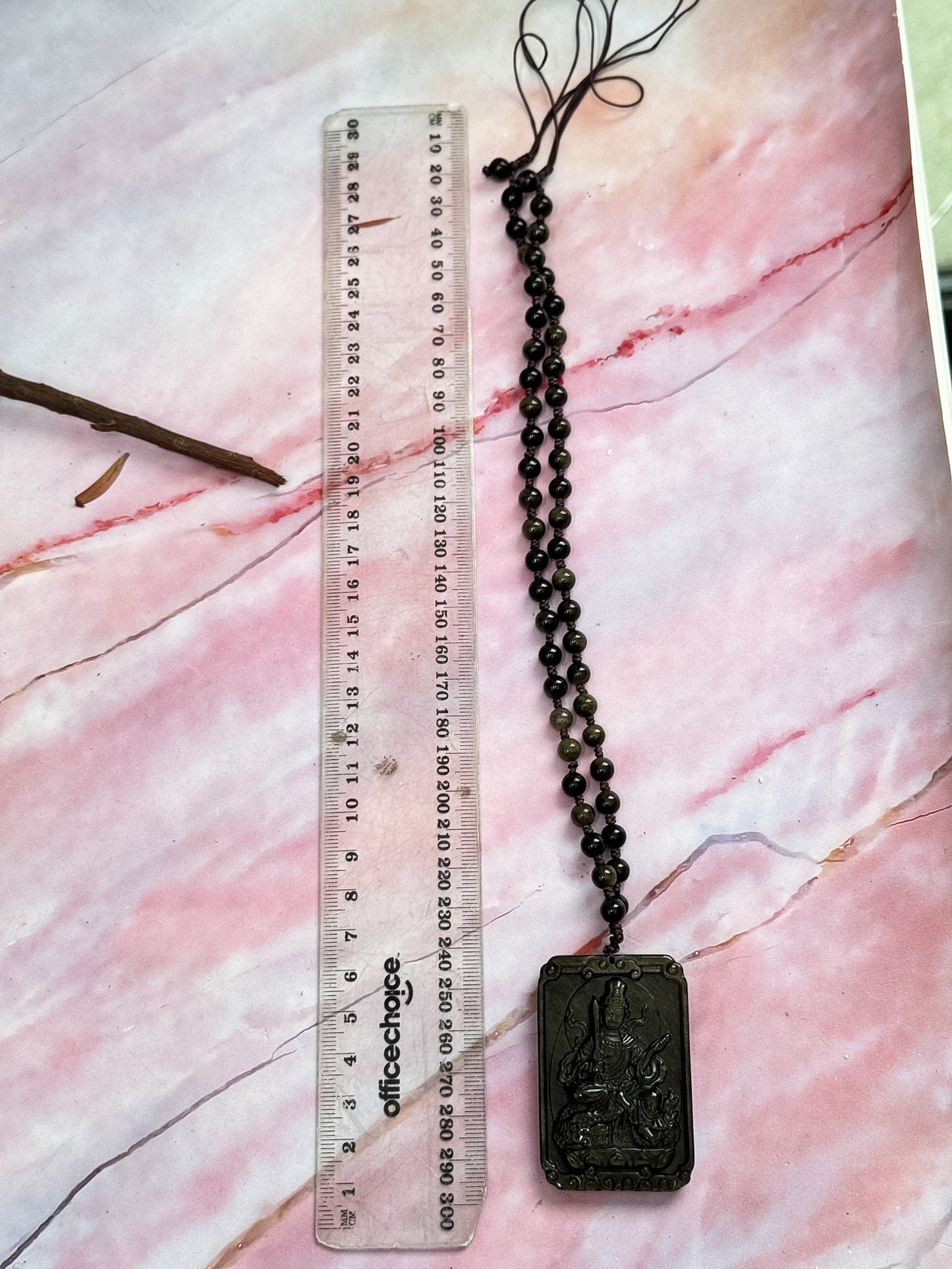 Gold Sheen Obsidian Deity Necklaces