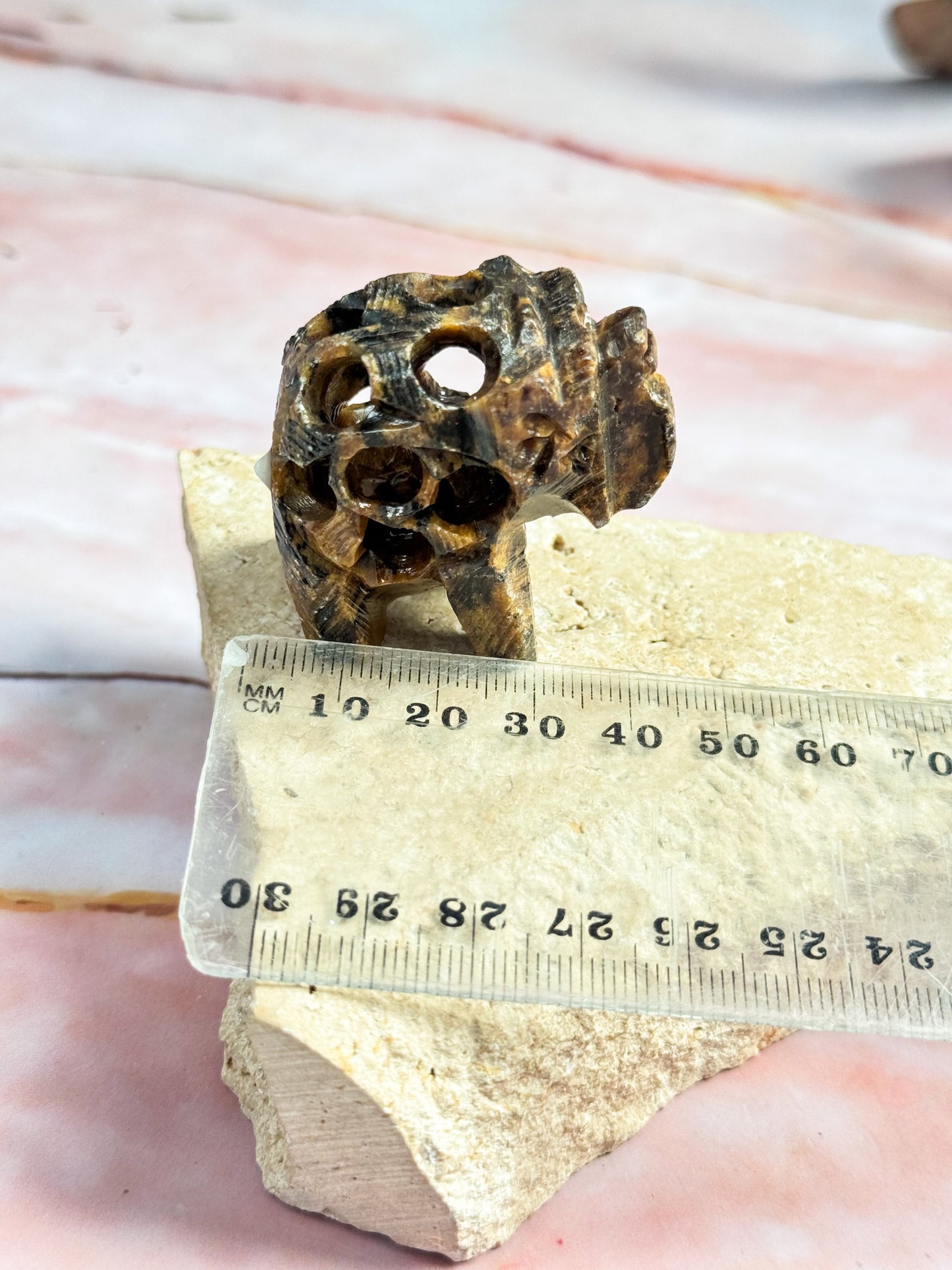 Soapstone Elephant Carvings