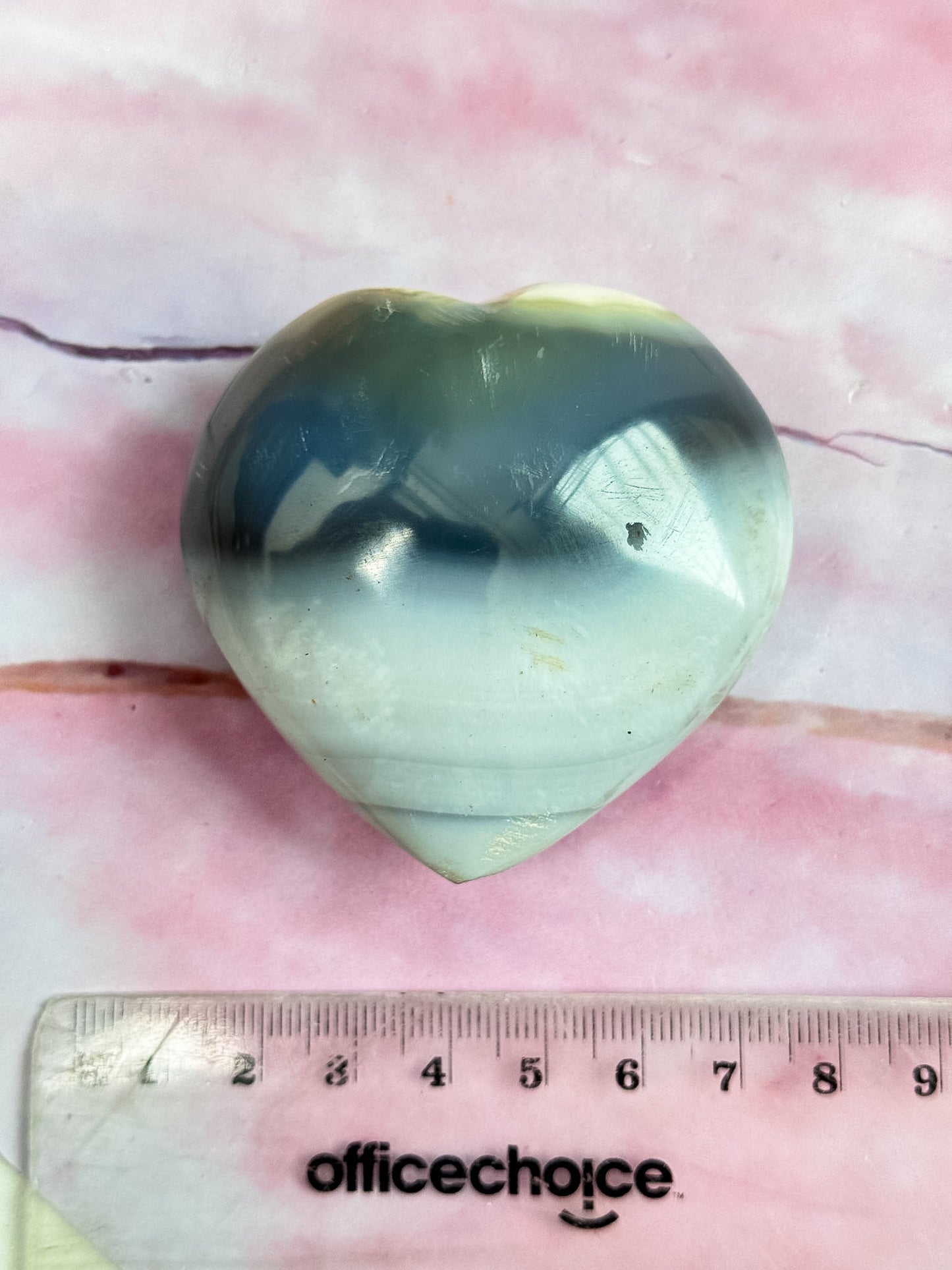 Orca Agate Hearts