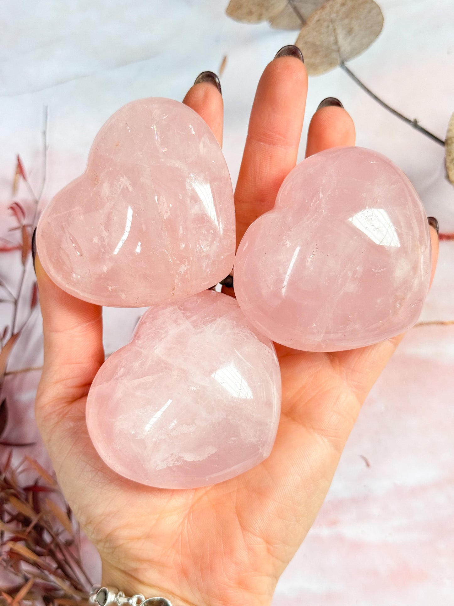 Rose Quartz Hearts